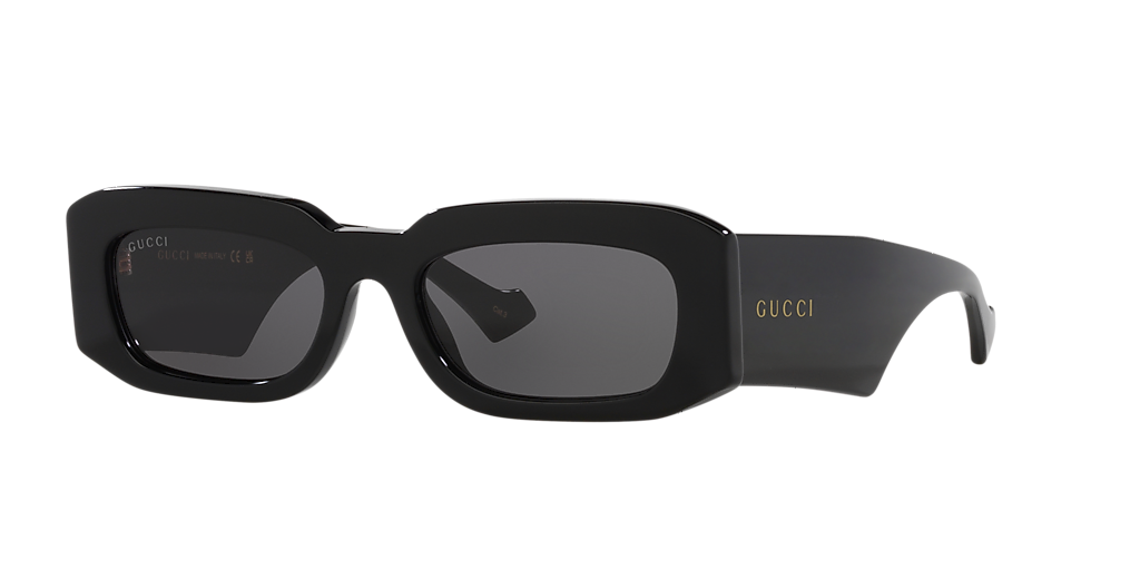 美品　GUCCI interlocking sunglasses GG Gucci GG1426S M (54 - 19) with Grey lenses and Black frame