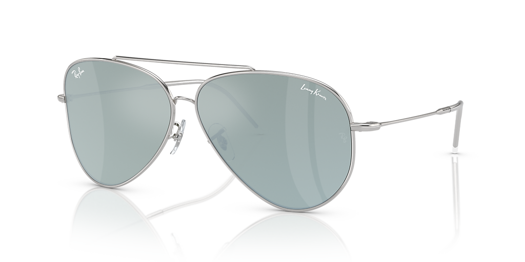 Ray-Ban Lenny Kravitz X Aviator Reverse XXL (62 - 11) with Silver