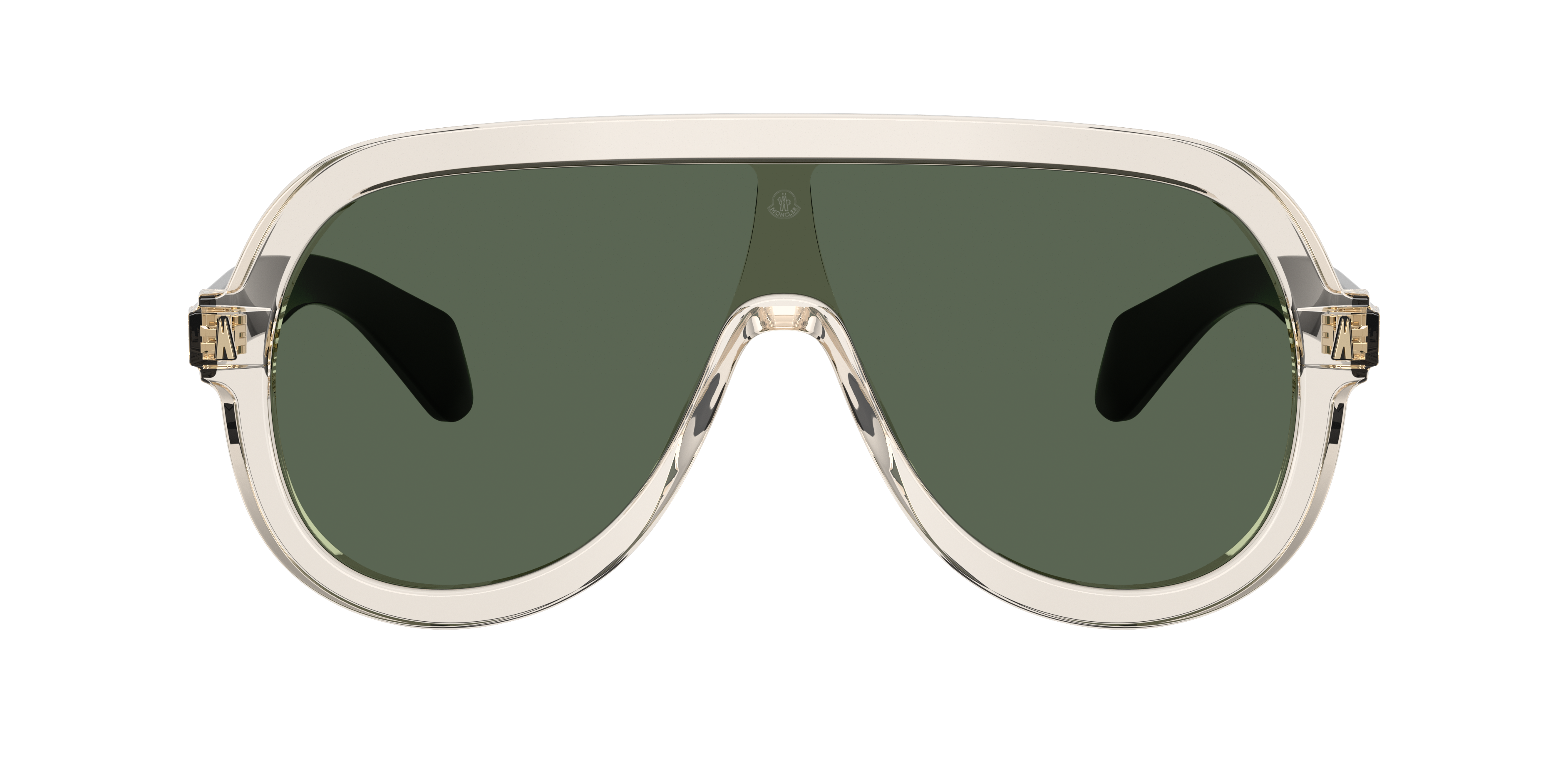 Moncler ME6021U Sunsette (0 - 130) with Green lenses and White