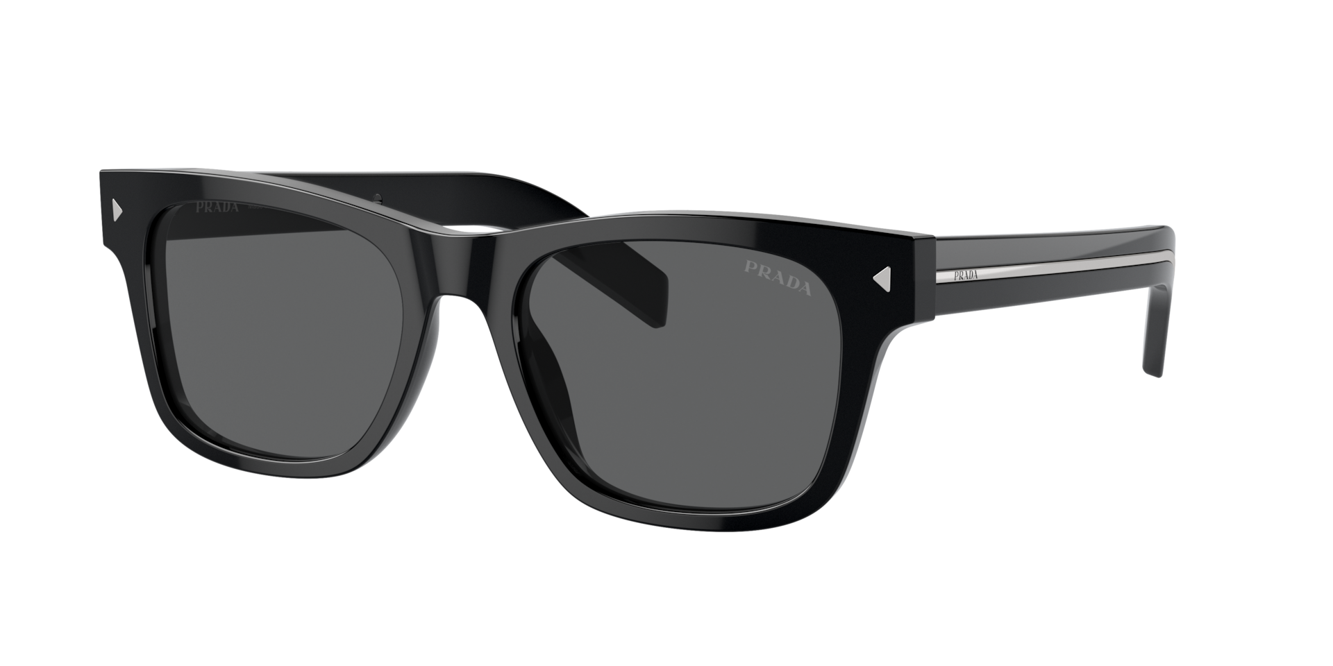 Prada PR A17SF XL (55 - 18) with Grey lenses and Black frame