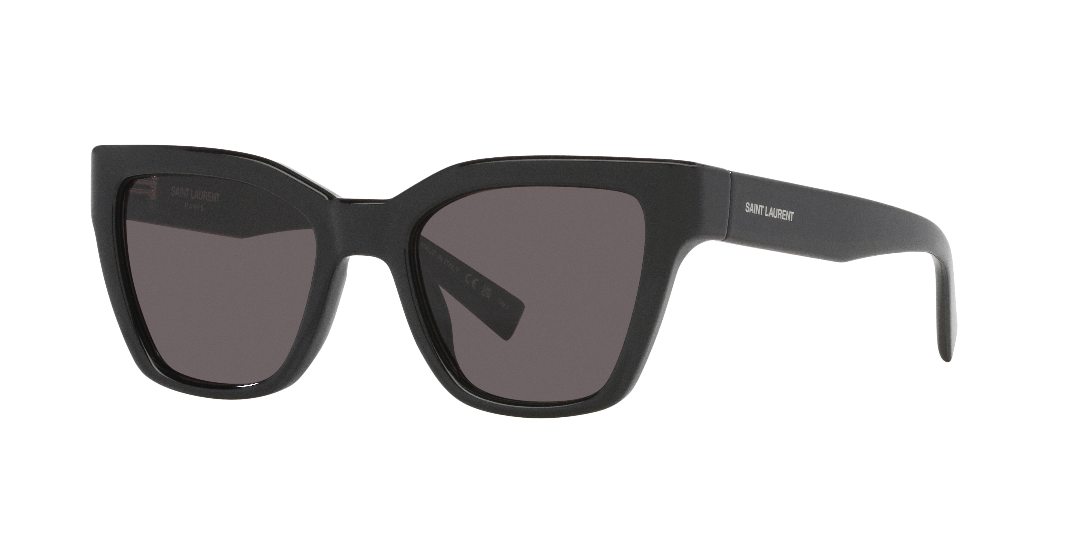 Saint Laurent SL 641 XS (52 - 20) with Black lenses and Black