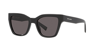 Saint Laurent SL 657 S (54 - 16) with Black lenses and Black frame