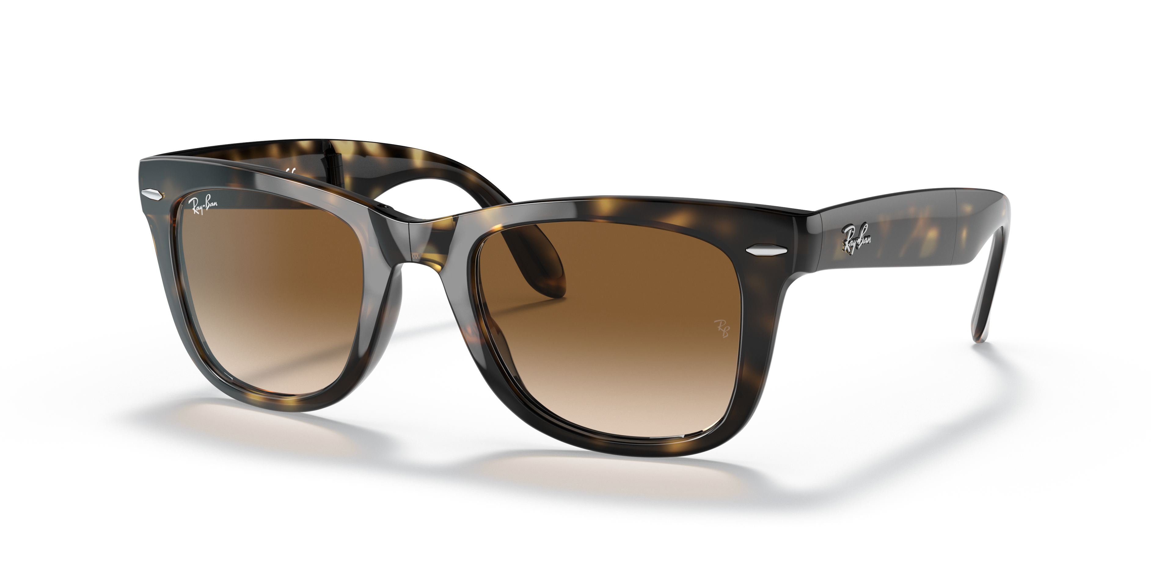 Ray-Ban Wayfarer Folding Classic XL (54 - 20) with Brown lenses