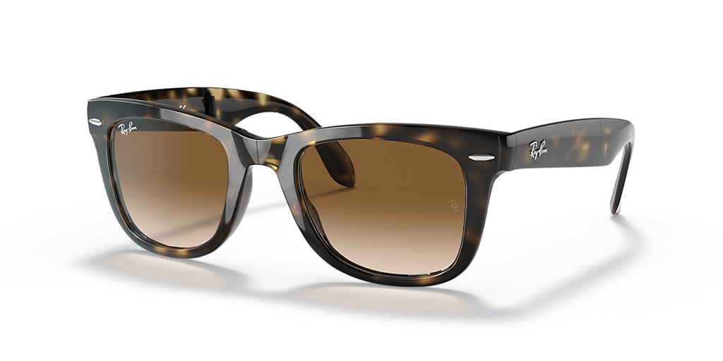 Ray-Ban Wayfarer Folding Classic L (50 - 22) with Brown lenses and