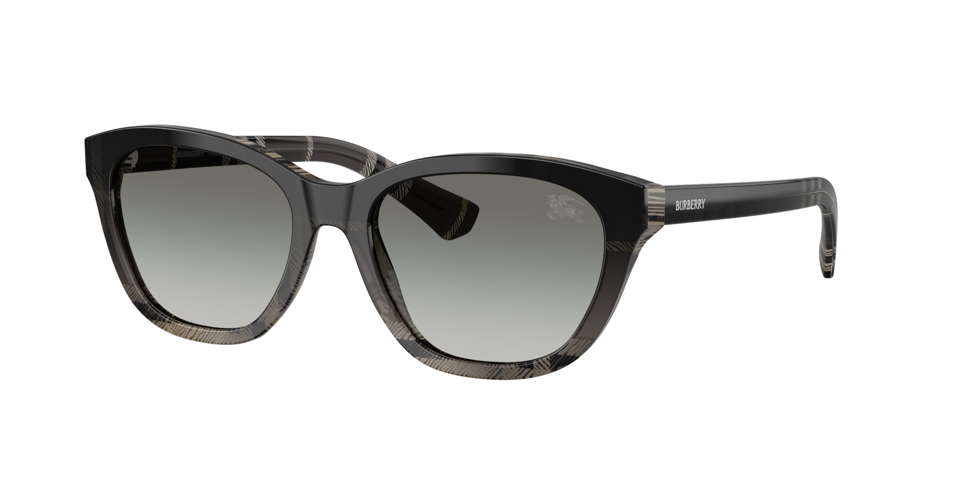 Burberry Frau Sunglass BE4486 - Rahmenfarbe: Check Gradient Grey, Linsenfarbe: Grau Verlaufstönung
