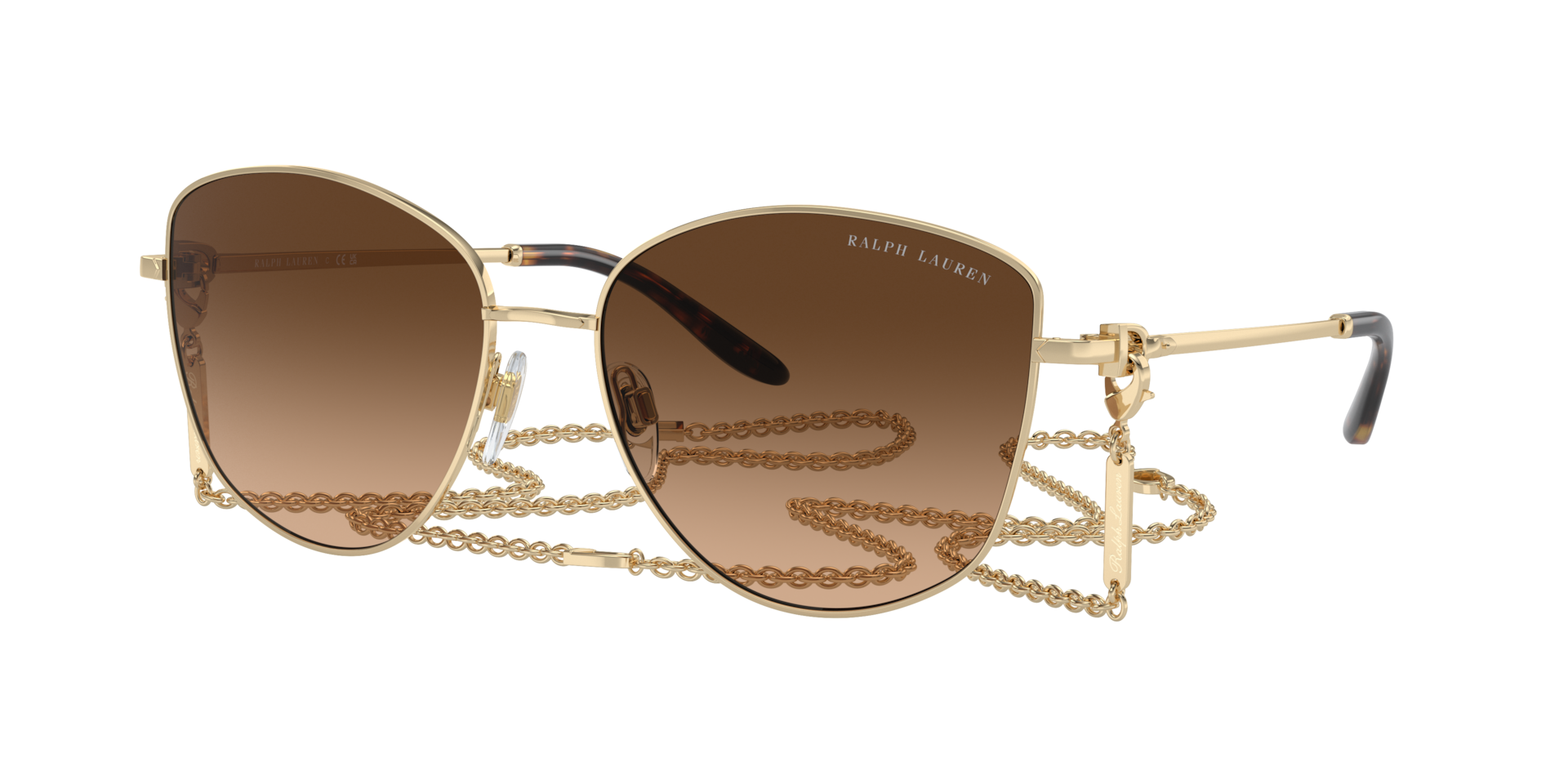 Ralph Lauren The Vivienne XL (59 - 17) with Brown lenses and Gold