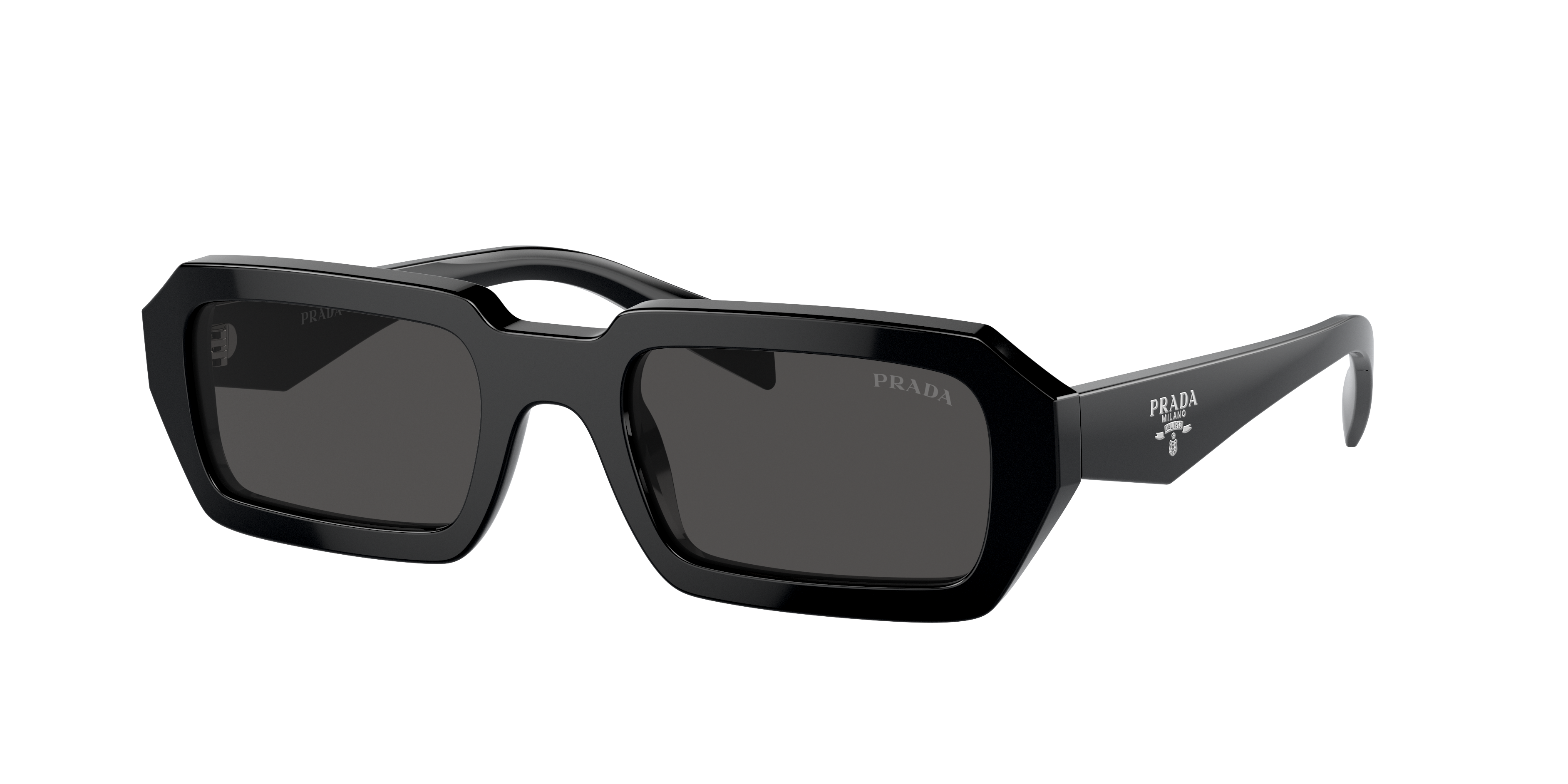 Prada PR A12SF M (54 - 19) with Grey lenses and Black frame