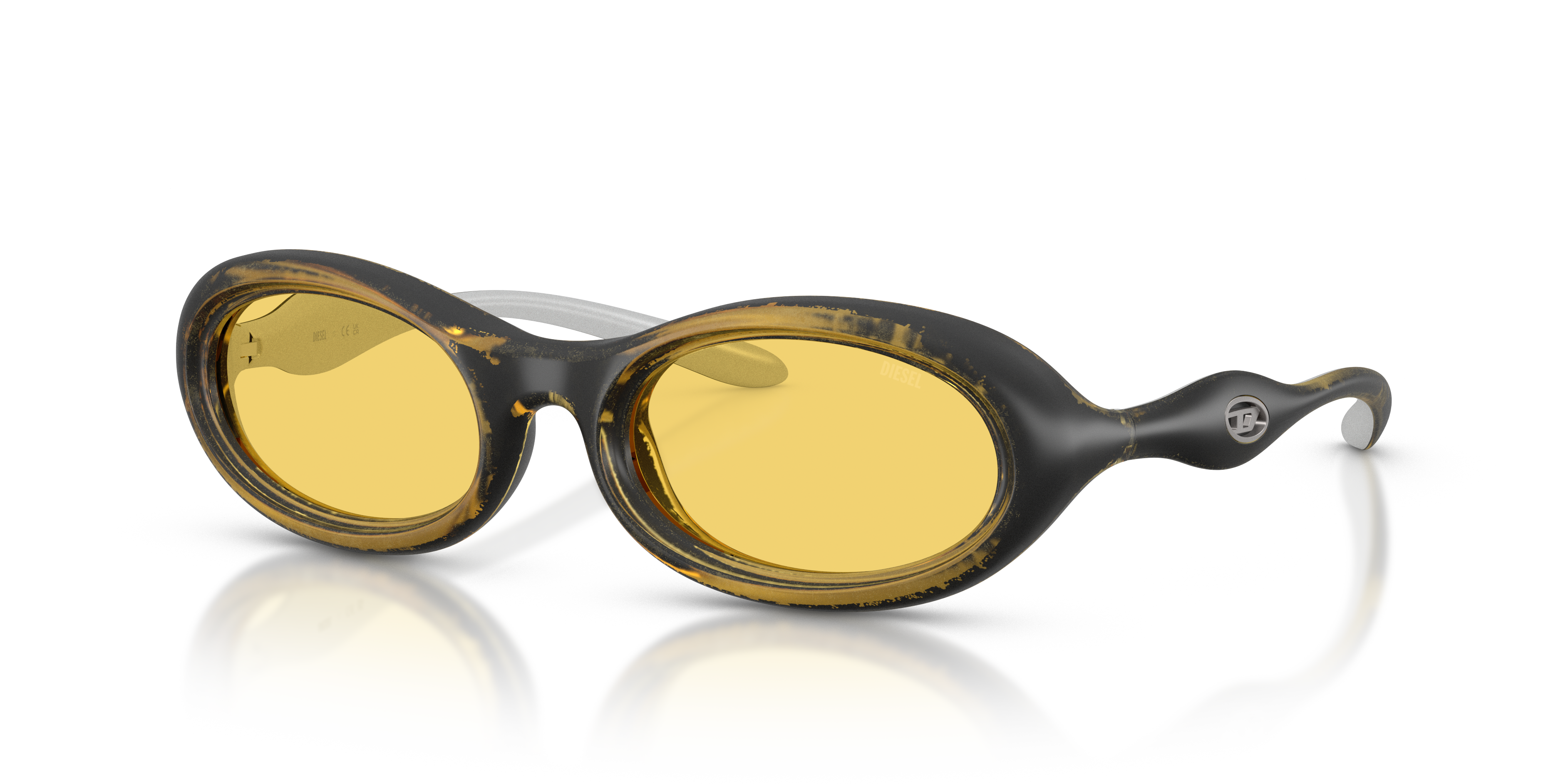 カナデル・りゅう Diesel DL3011U XL (51 - 21) with Yellow lenses and Yellow frame