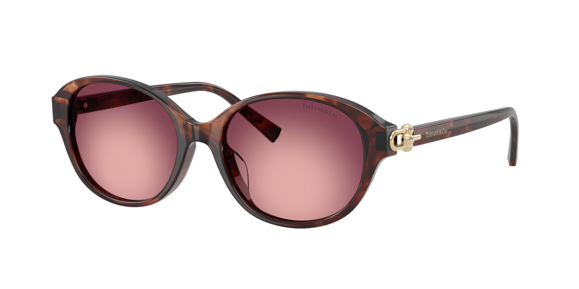 Tiffany Co Femme Sunglass TF4263D - Couleur du Monture Havana tachet Marron Couleur de Lentille RoseViolet 320 €