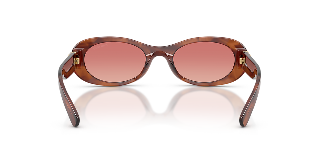 Miu Miu MU 06ZS S (50 - 20) with Red lenses and Brown frame Miu Miu MU 06ZS S (50 - 20) with Red lenses and Brown frame