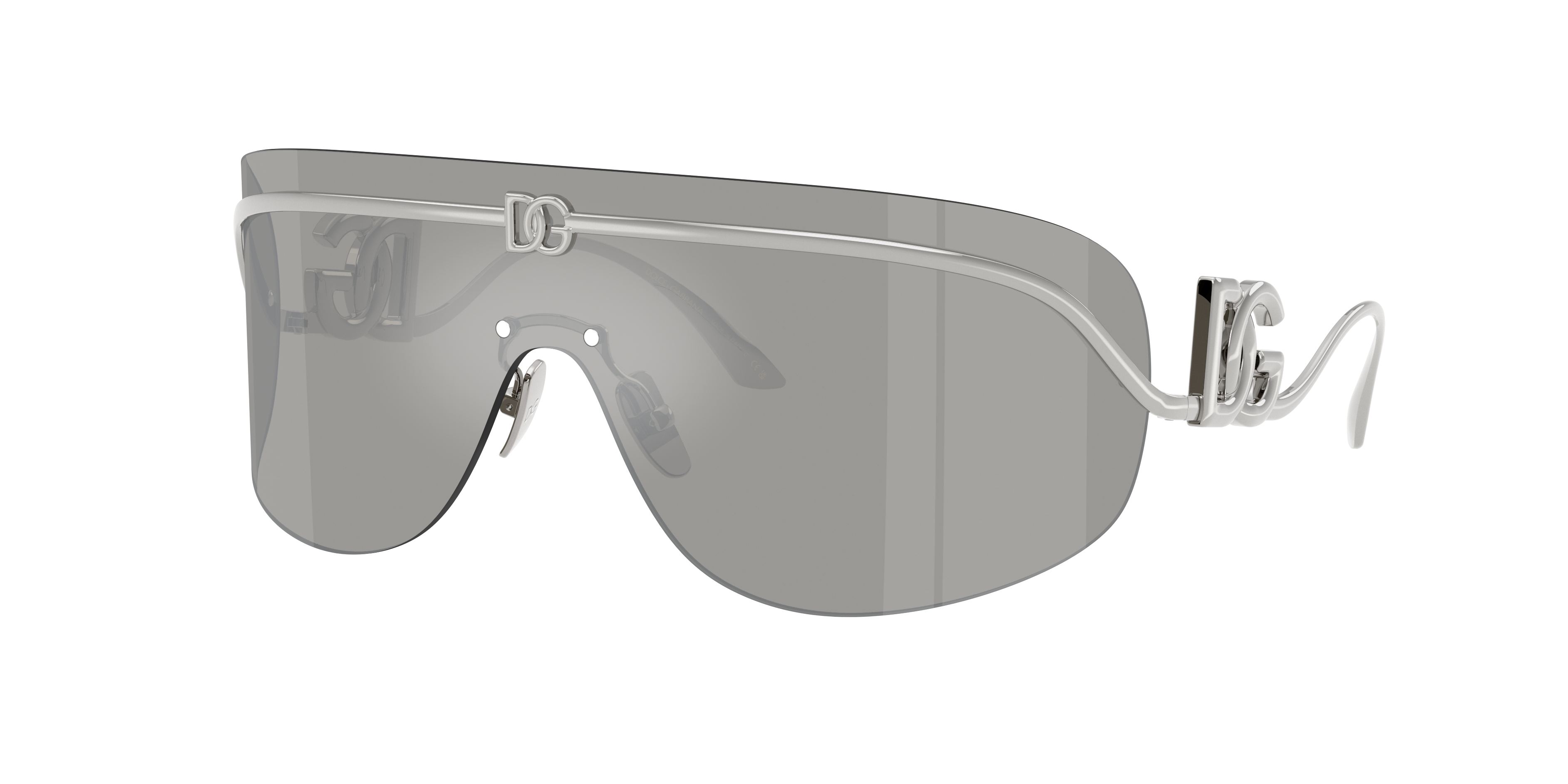 Dolce&Gabbana Damen Grau Verspiegelt Silber Frau Sunglass Dg2320 - Rahmenfarbe: Silber, Linsenfarbe: