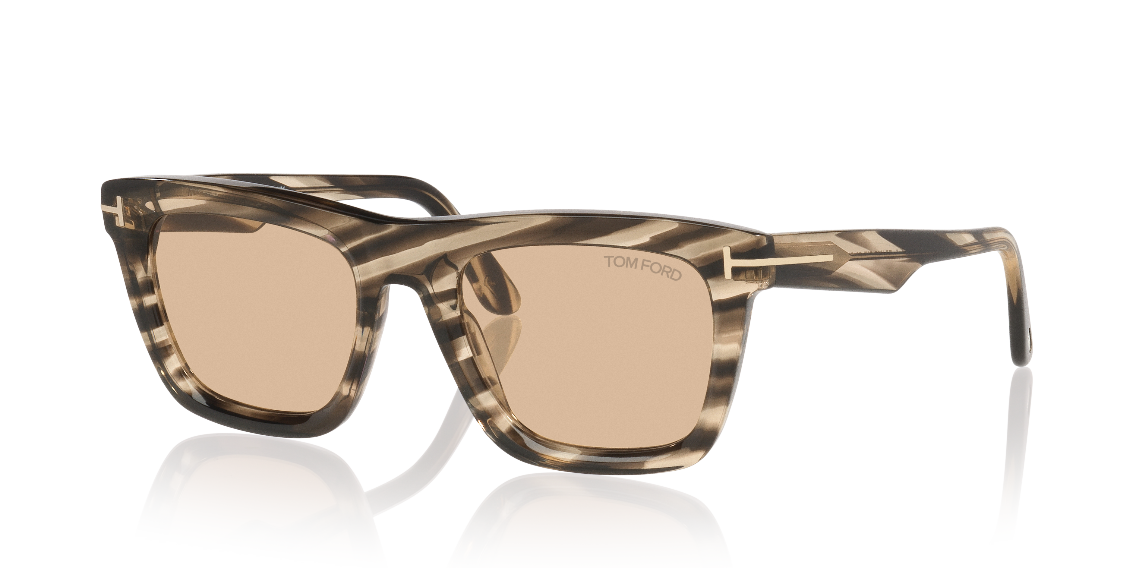 Tom Ford Lelio XXL (52 - 21) with Brown lenses and Tortoise frame