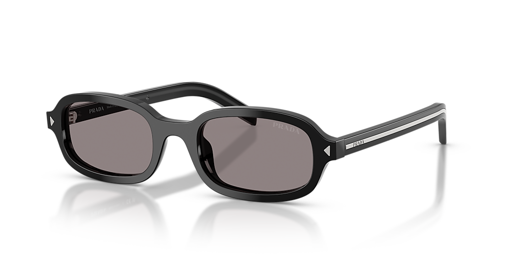 Prada PR D06S XS (50 - 20) with Grey lenses and Black frame