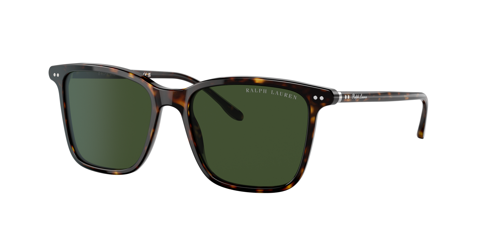 Ralph Lauren Homme Sunglass RL8199 - Couleur du Monture: Havana foncé brillant, Couleur de Lentille: Vert bouteille