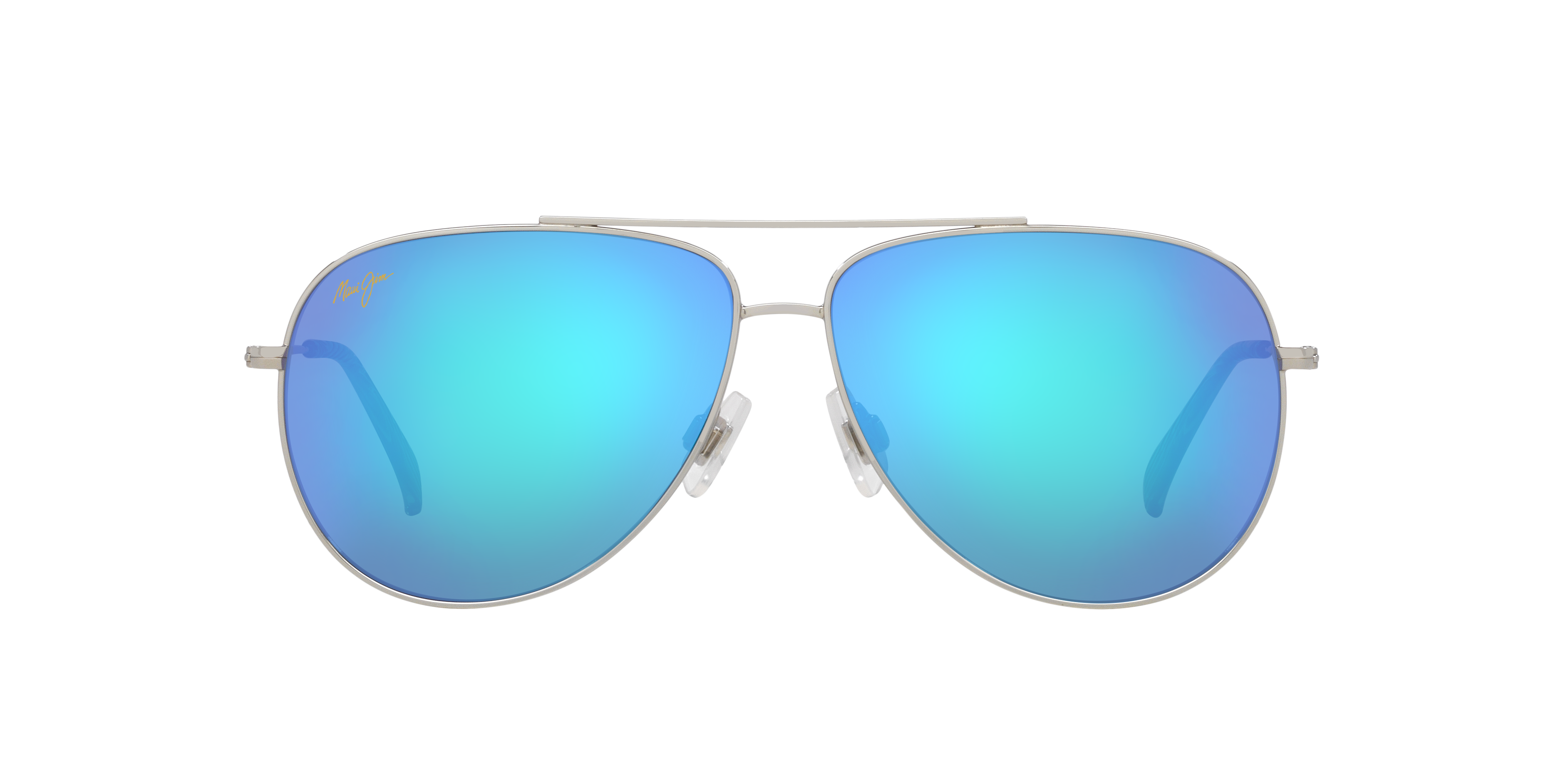 Maui Jim Hauu Oli XL XL (62 - 12) with Blue lenses and Silver