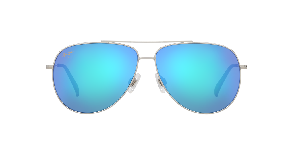 ✩Halu★ Maui Jim Hauu Oli XL XL (62 - 12) with Blue lenses and Silver
