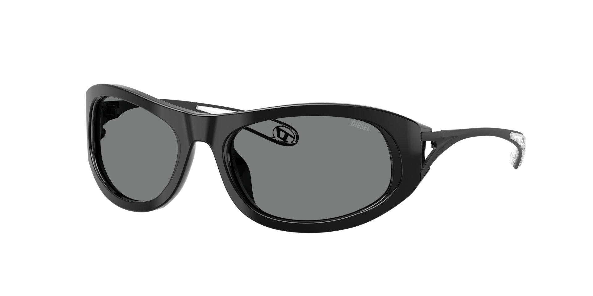 Diesel Unisex Sunglass DL2007U - Rahmenfarbe: Schwarz, Linsenfarbe: Dunkelgrau