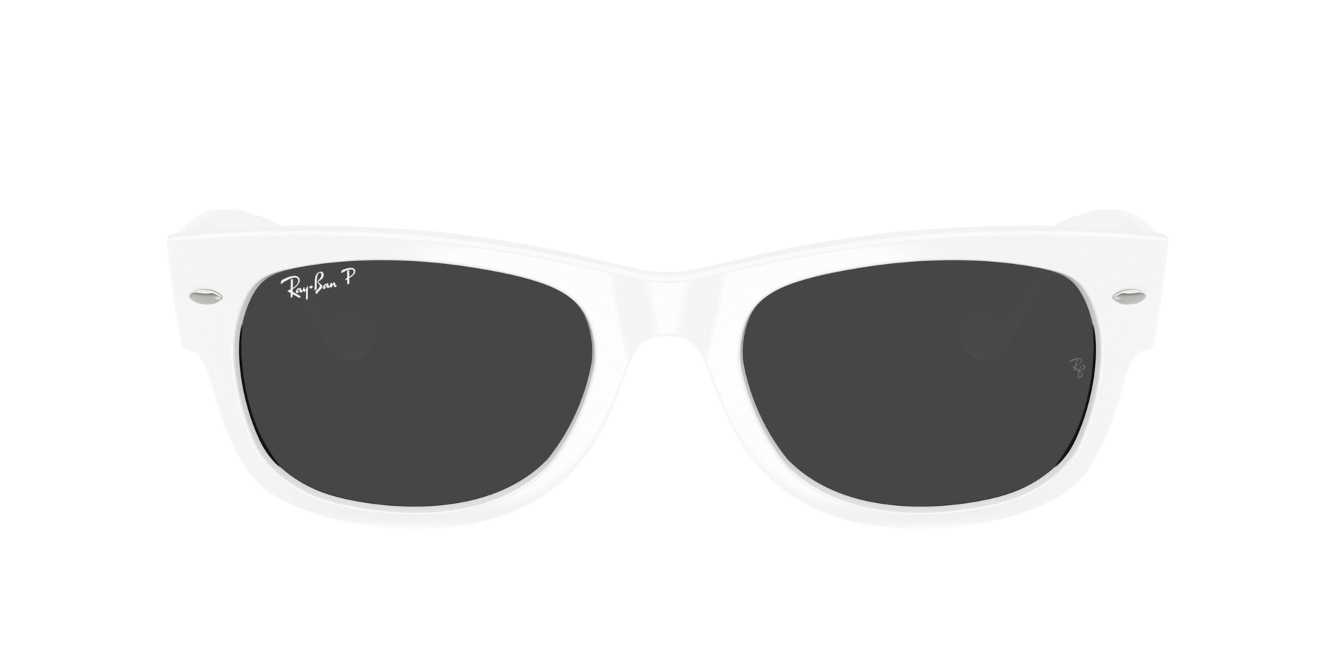 RayRay Ray-Ban Mega Wayfarer II XL (55 - 21) with Black lenses and White