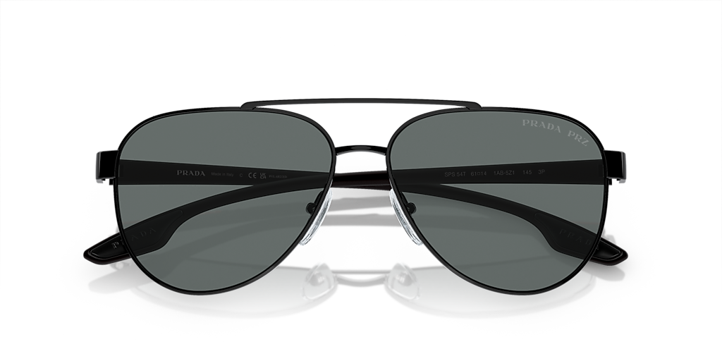 Prada Linea Rossa Lifestyle L (58 - 14) com Lentes Cinza e Armação