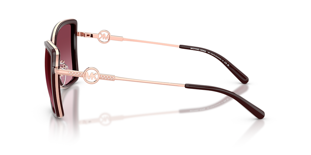 Michael Kors Corsica XL (55 - 18) with Red lenses and Gold frame