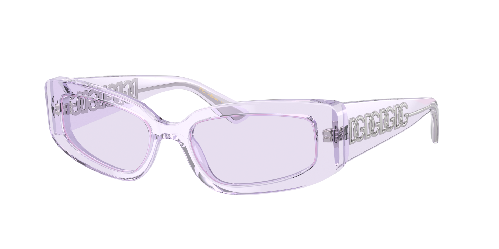Dolce&Gabbana Frau Sunglass DG4445 - Rahmenfarbe: Lillac Transparent, Linsenfarbe: Hellviolett