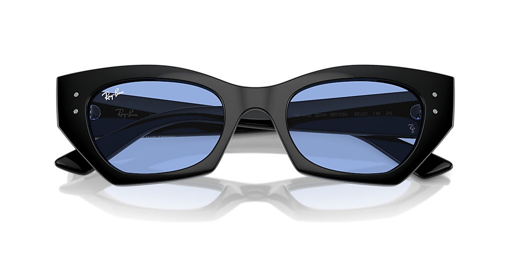 Ray-Ban Zena S (49 - 22) with Blue lenses and Black frame