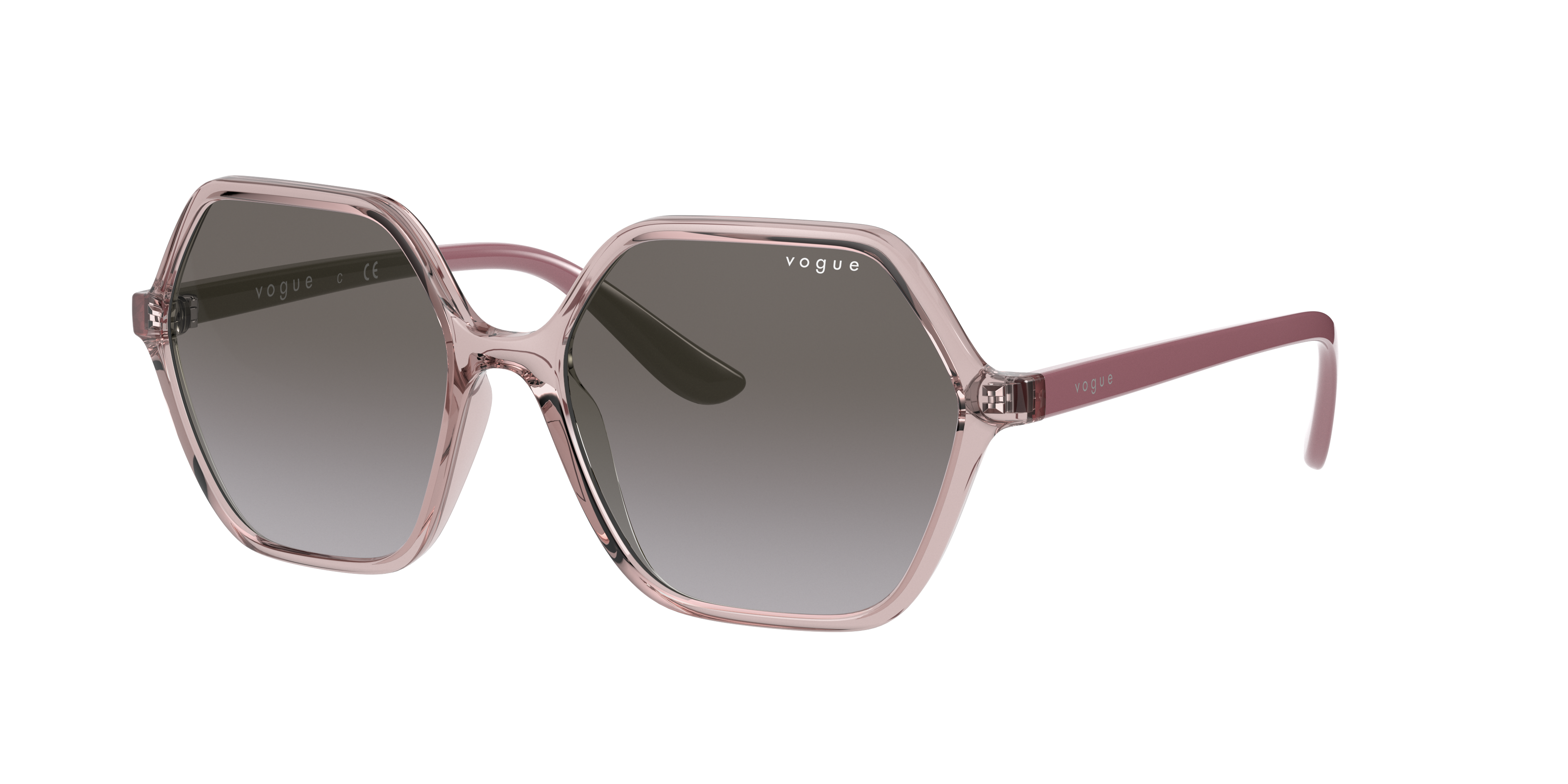 Vogue Eyewear Woman Sunglass VO5361S -  Frame color: Transparent Pink, Lens color: Violet Gradient