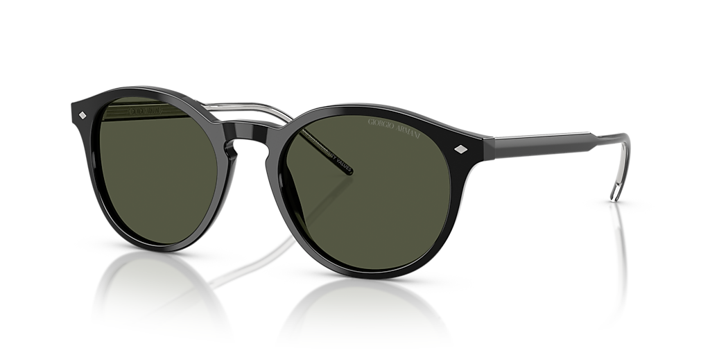 Giorgio Armani AR8211 M (52 - 20) com Lentes Verde e Armação Preto