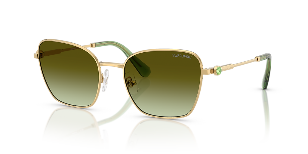 Swarovski SK7029 XL (58 - 19) with Green lenses and Gold frame