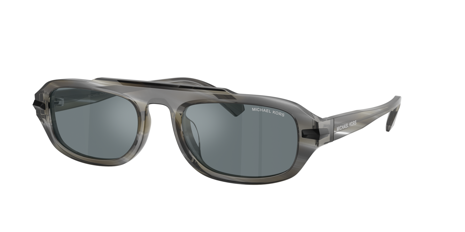 Michael Kors Homme Sunglass Watch Hill - Couleur du Monture: Corne, Couleur de Lentille: Gris