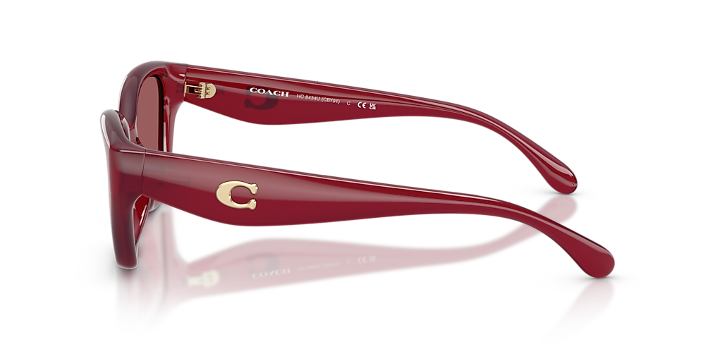 Coach CBY91 M (53 - 19) with Red lenses and Red frame | Sunglass Hut®
