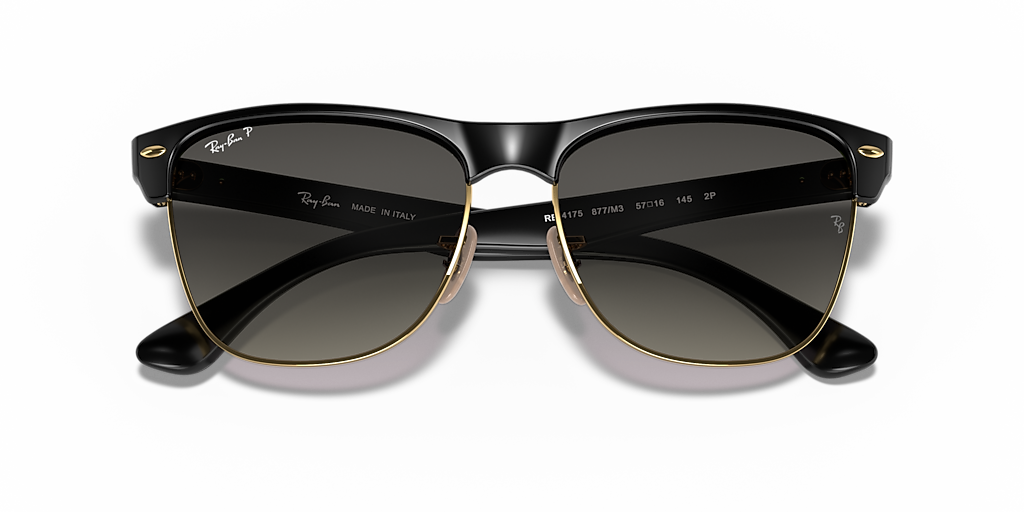 Ray-Ban Clubmaster Oversized L (57 - 16) with Grey lenses and