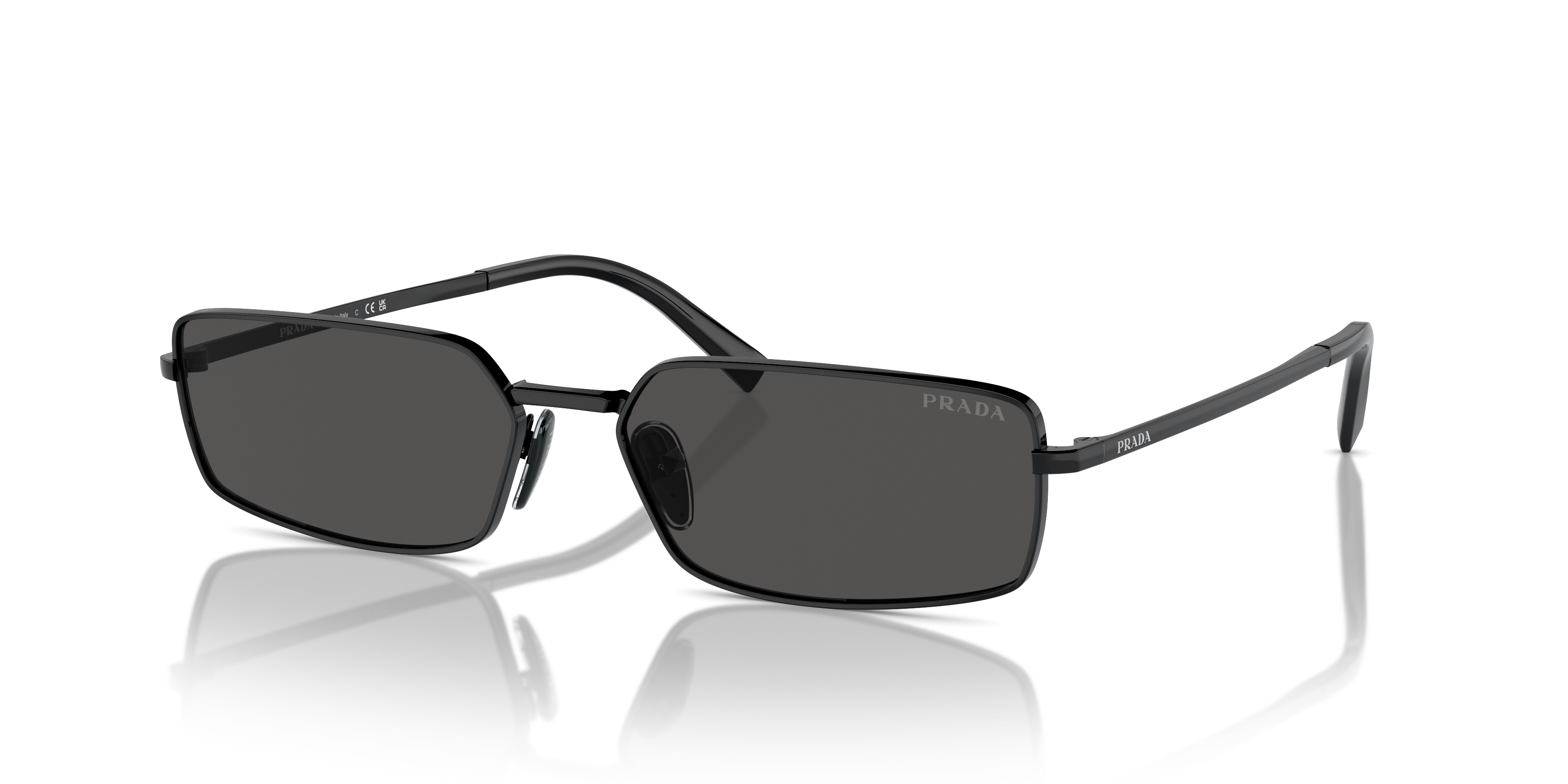 Prada PR A60S XL (59 - 16) with Grey lenses and Black frame