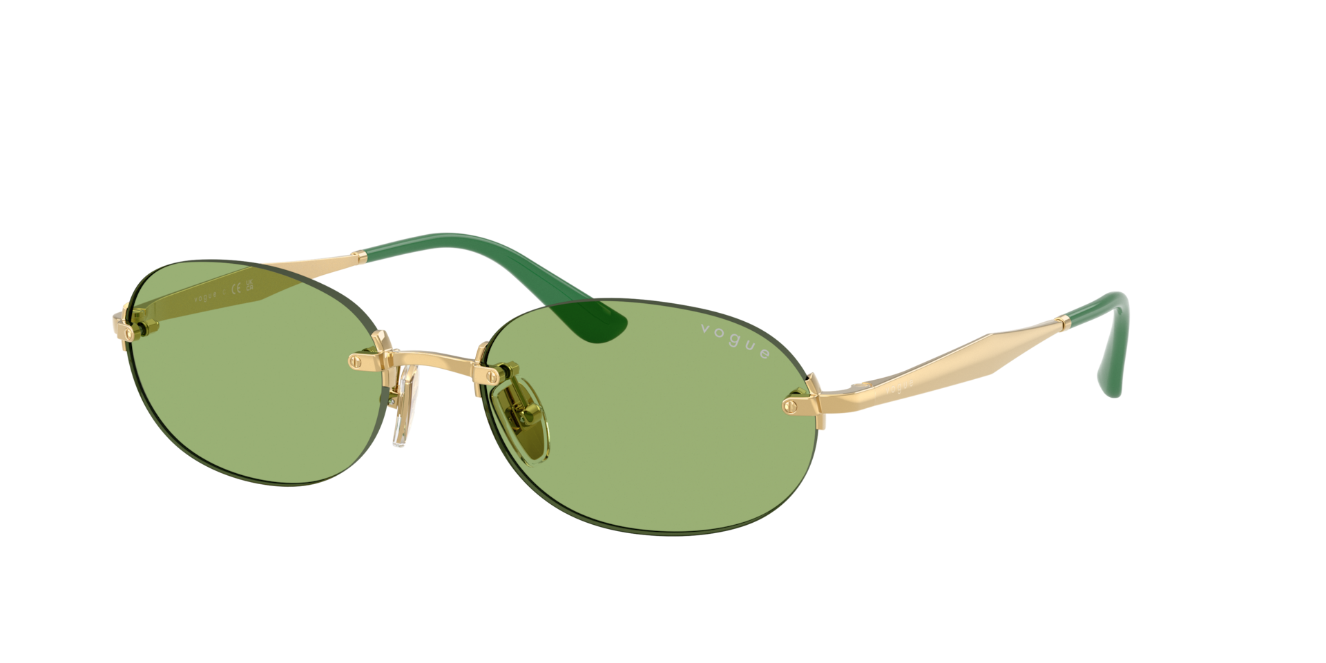 Vogue , Sunglasses, Female, Yellow, 55 Mm, Vo4342s 280/2 Sunglasses - Image 3