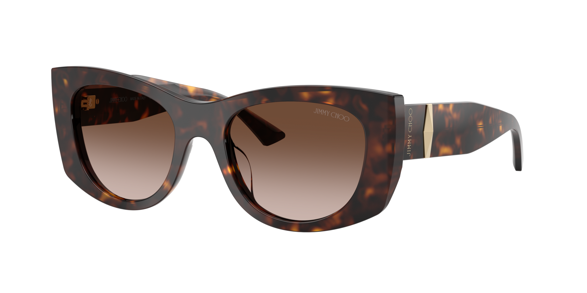 Jimmy Choo Damen Braun Verlaufstönung Frau Sunglass Jc5066u - Rahmenfarbe: Havana, Linsenfarbe: