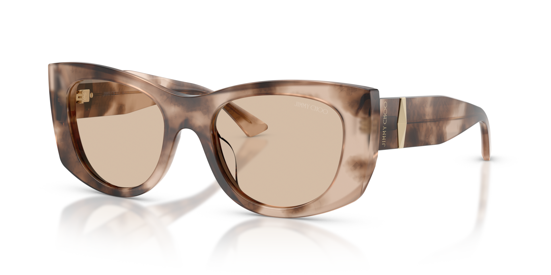 Jimmy Choo JC5066U M (52 - 19) with Brown lenses and Tortoise