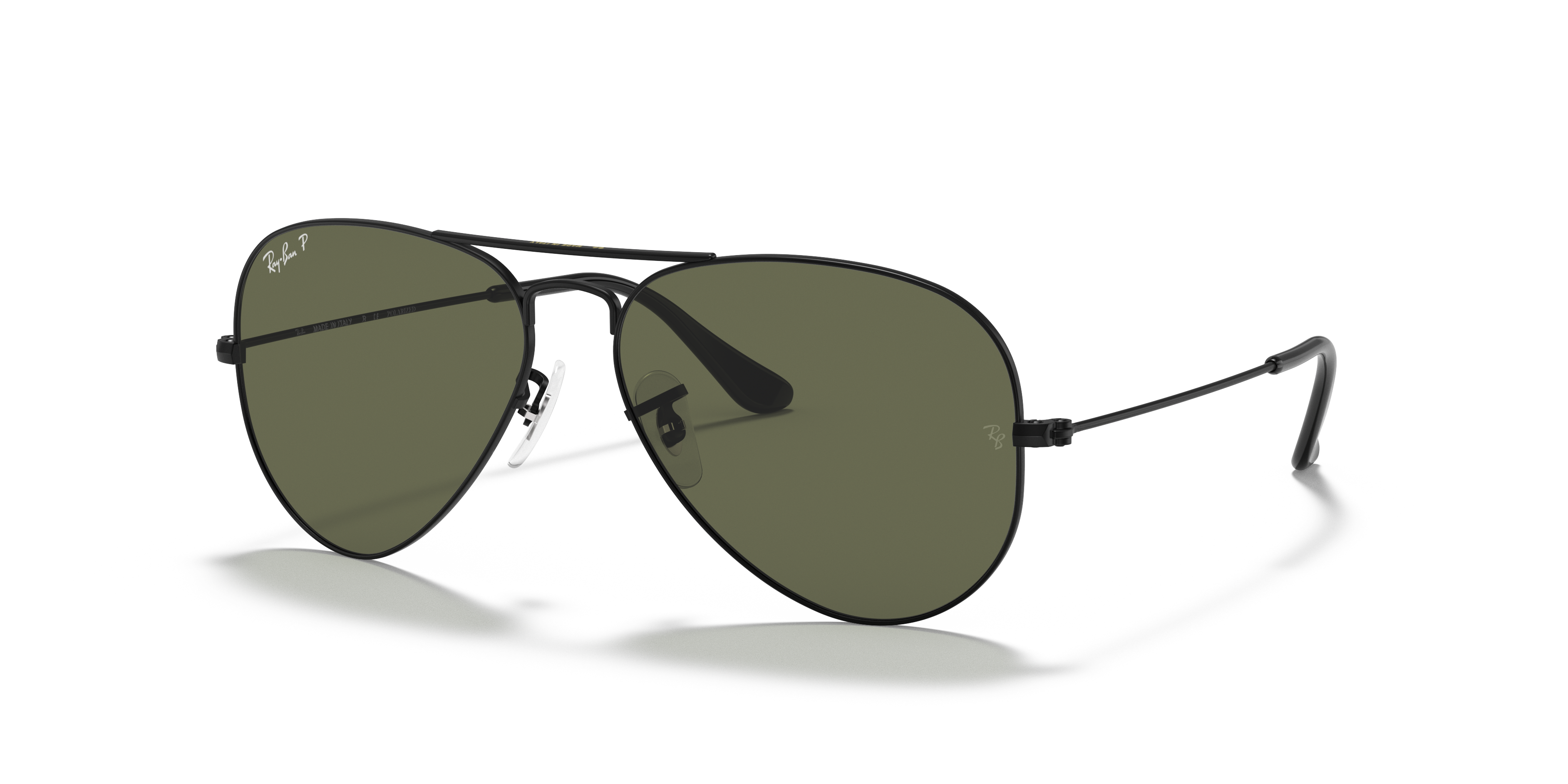 Ray-Ban Aviator Classic XXL (62 - 14) with Green lenses and Black
