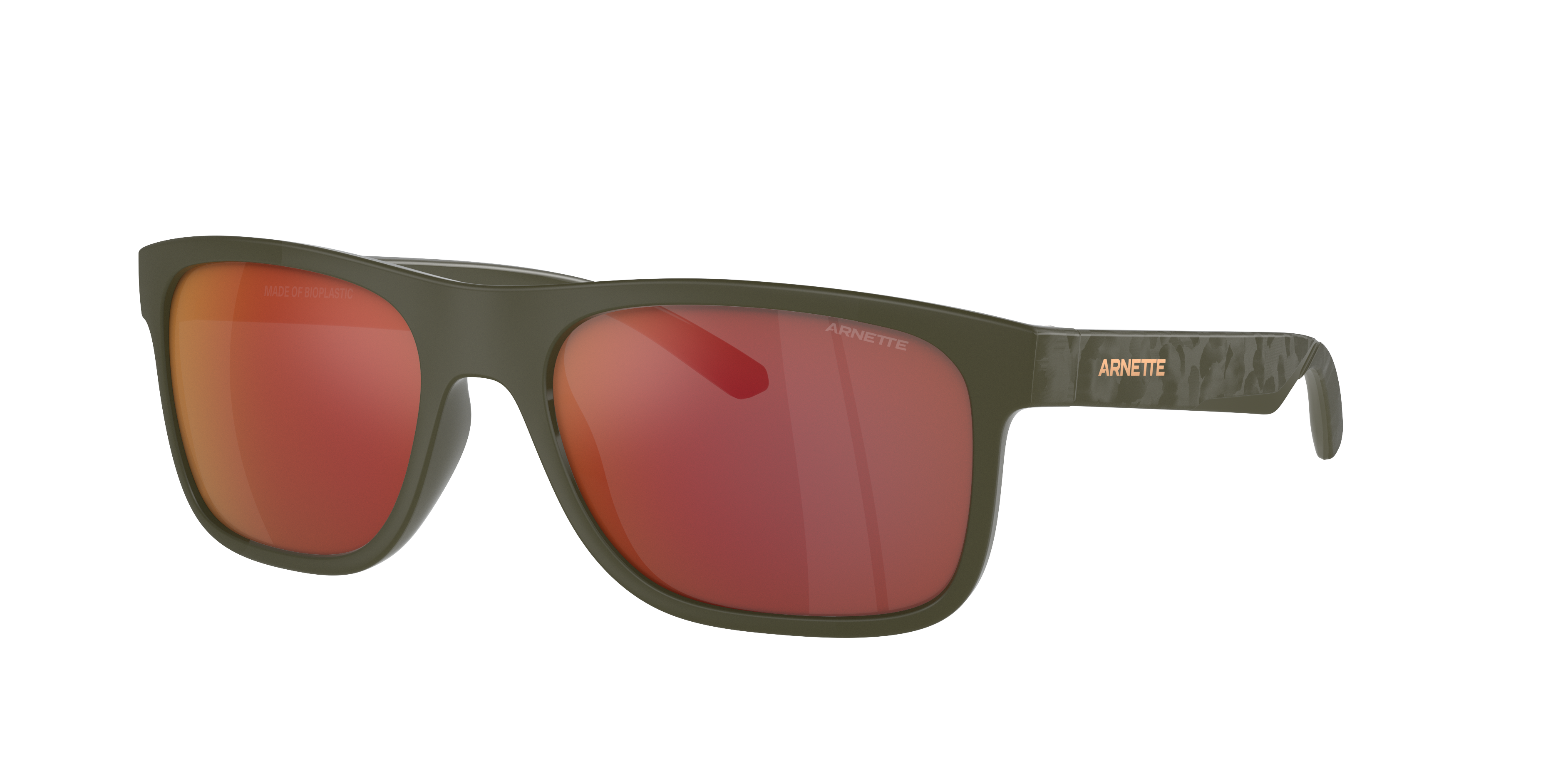 Arnette Man Sunglass Khim -  Frame color: Military, Lens color: Grey Mirror Orange/Yellow
