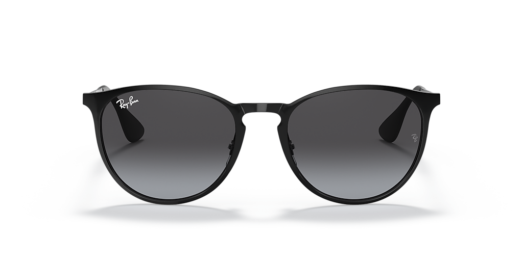 Ray-Ban Erika Metal M (54 - 19) with Grey lenses and Black frame