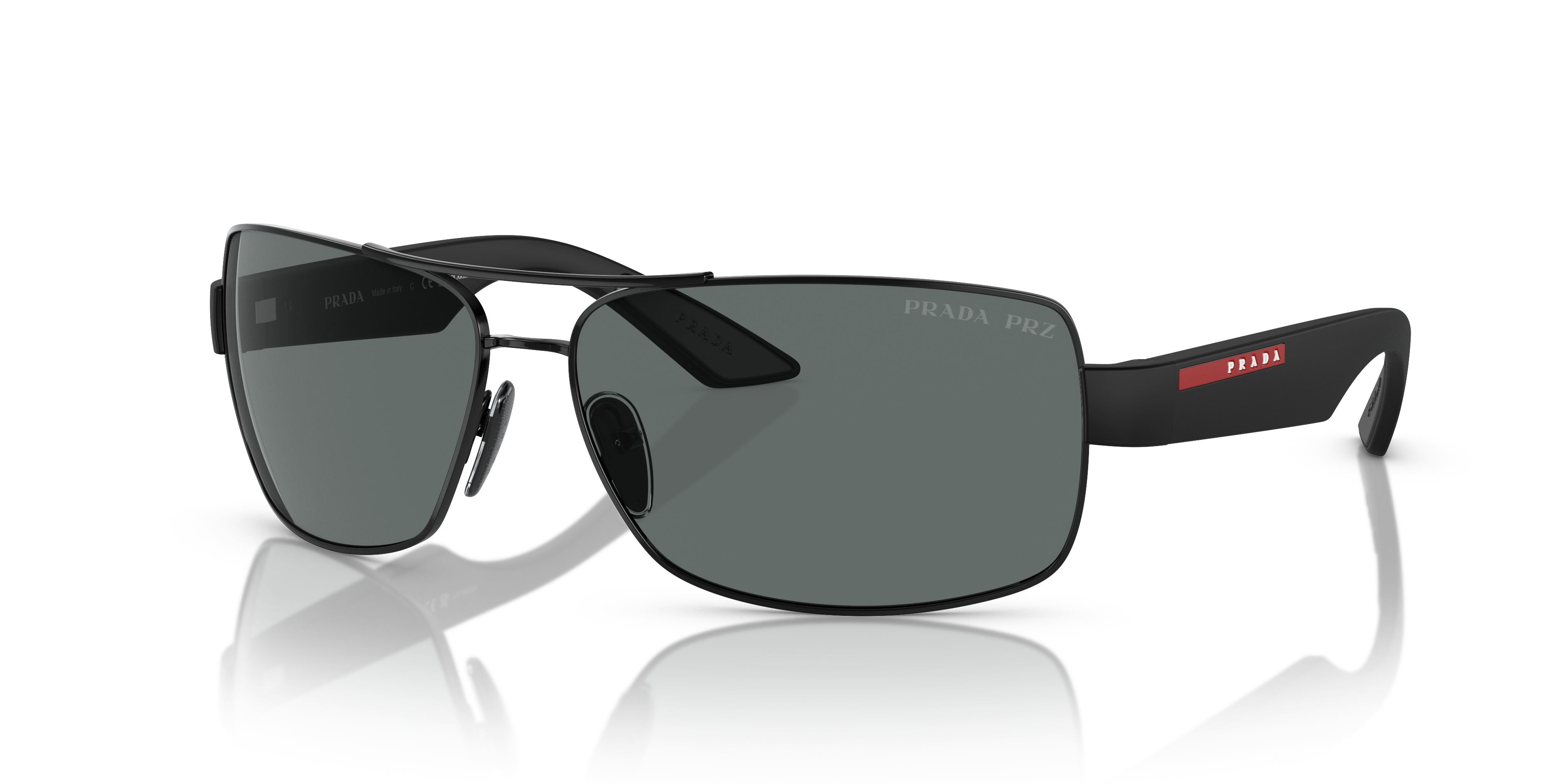 Prada Linea Rossa PS 50ZS XXL (65 - 14) with Grey lenses and Black