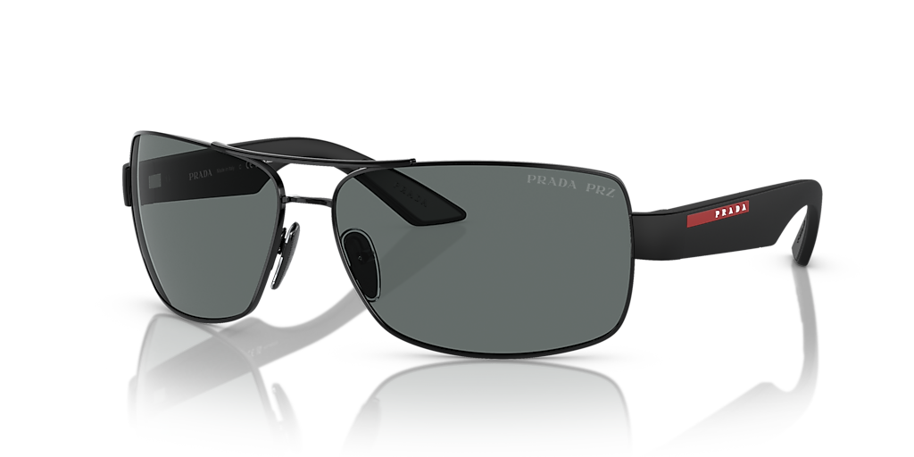 Prada Linea Rossa PS 50ZS XXL (65 - 14) with Grey lenses and Black