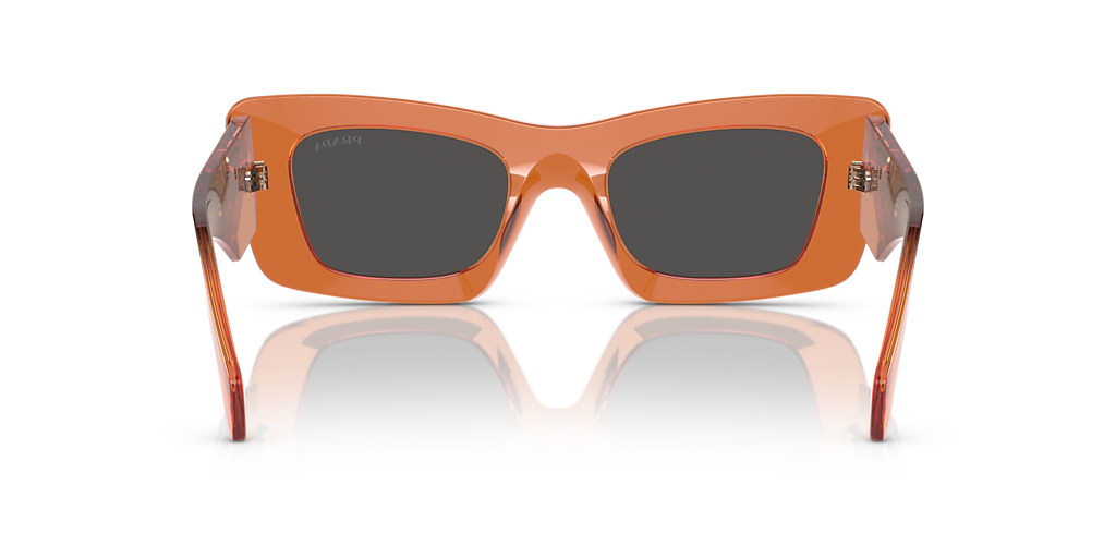 Prada PR 13ZS M (50 - 21) with Grey lenses and Orange frame