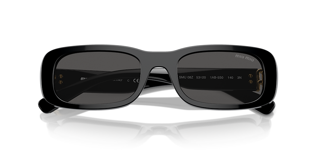 Miu Miu MU 08ZS S (53 - 20) with Grey lenses and Black frame