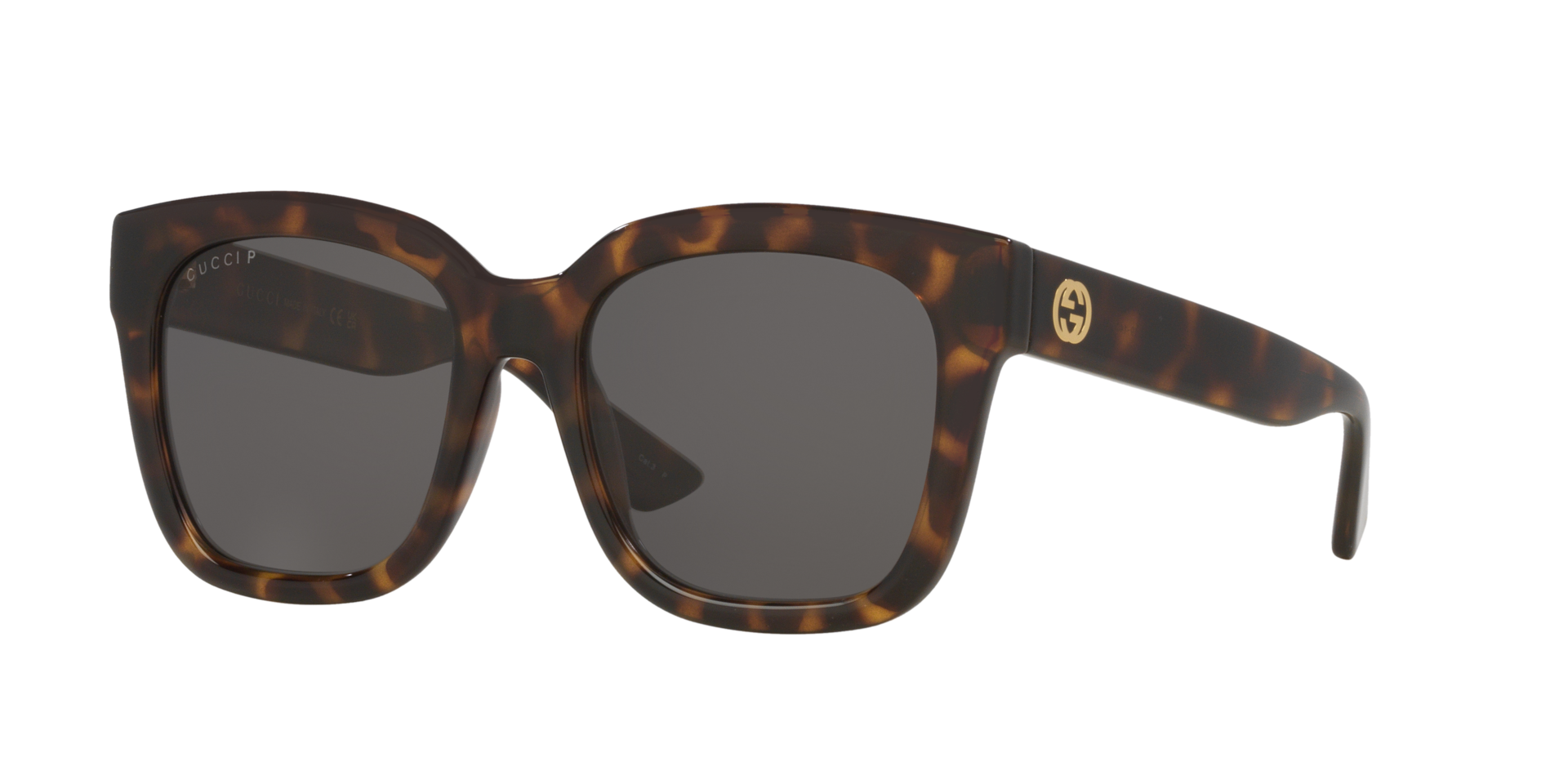 Gucci GG1338S M (54 - 19) with Brown lenses and Tortoise frame