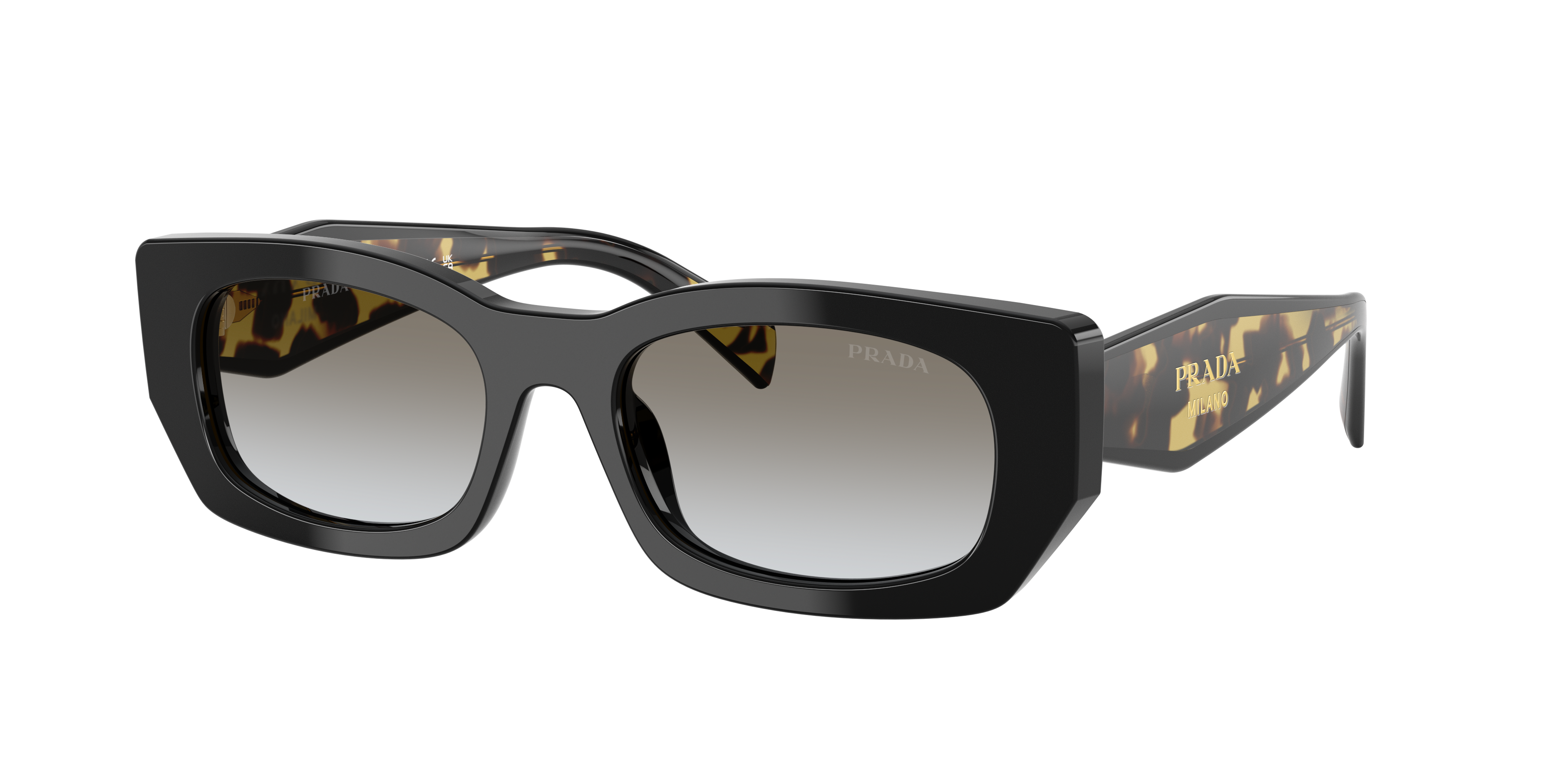 Prada PR B05S M (53 - 19) with Grey lenses and Black frame