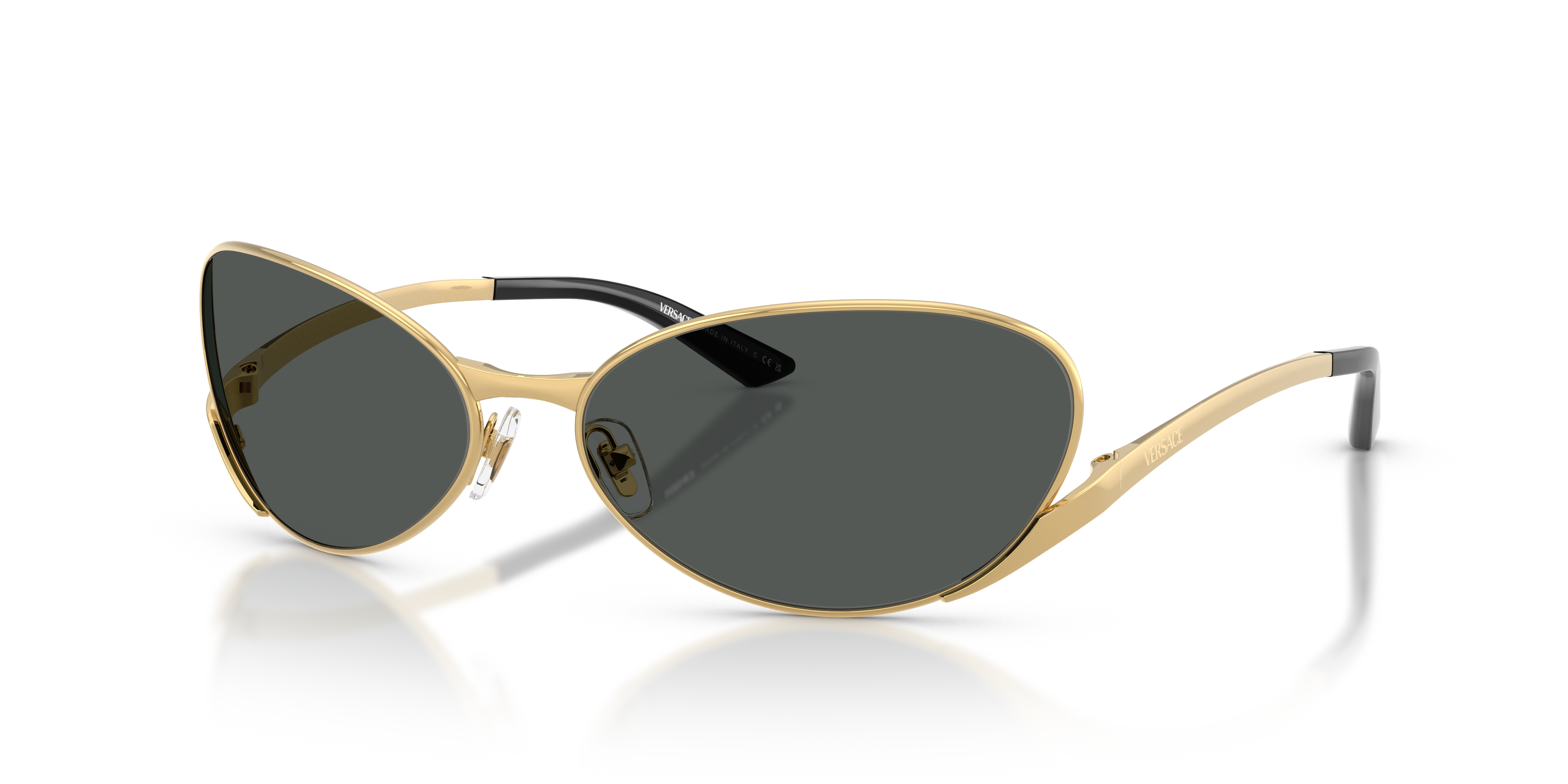 Versace VE2285 L (64 - 16) with Grey lenses and Gold frame