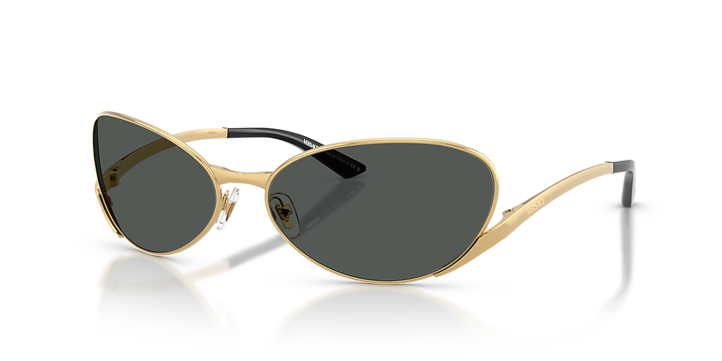 Versace VE2285 L (64 - 16) with Grey lenses and Gold frame