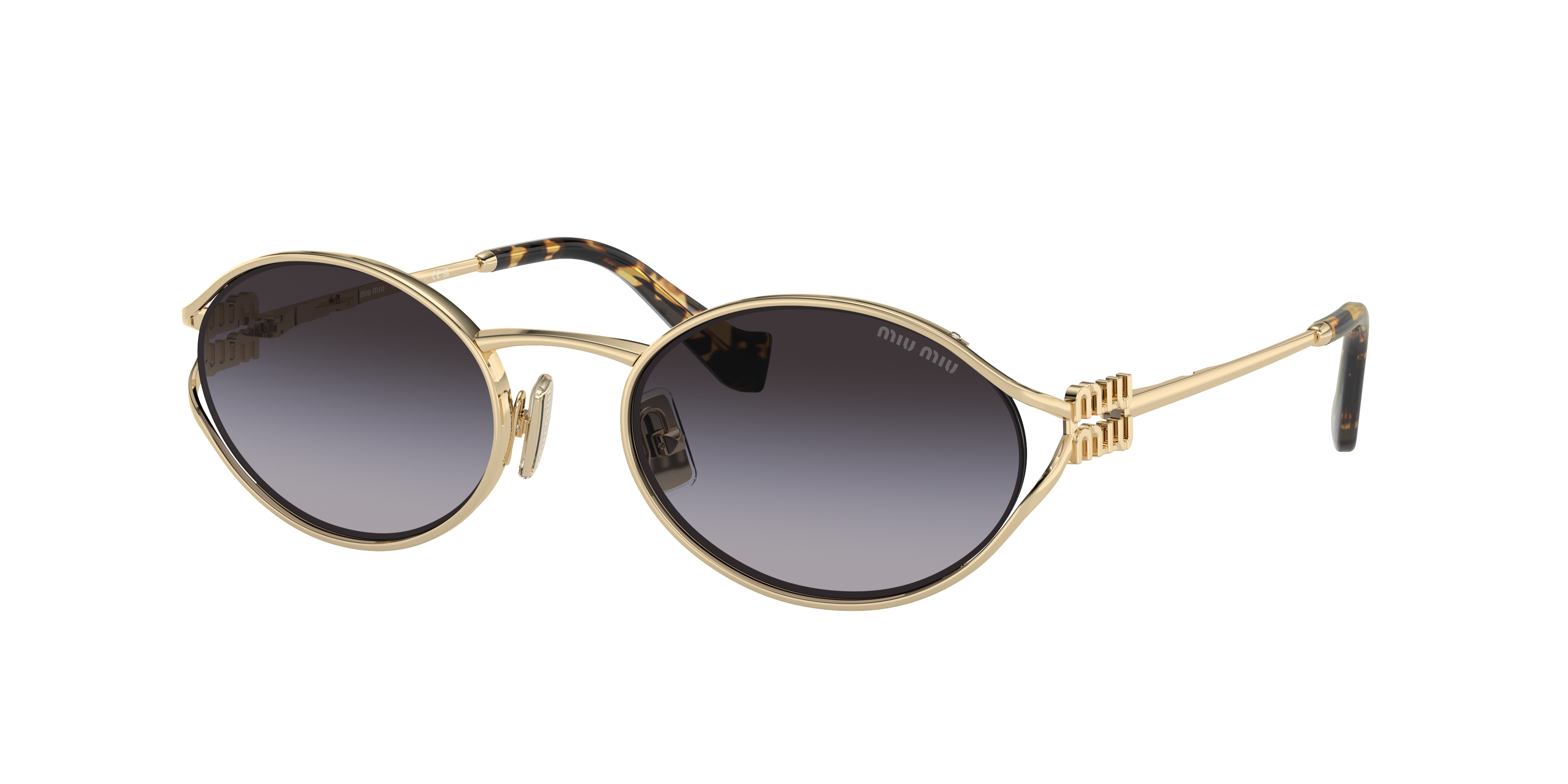 Miu Miu MU 52YS L (54 - 21) with Grey lenses and Gold frame