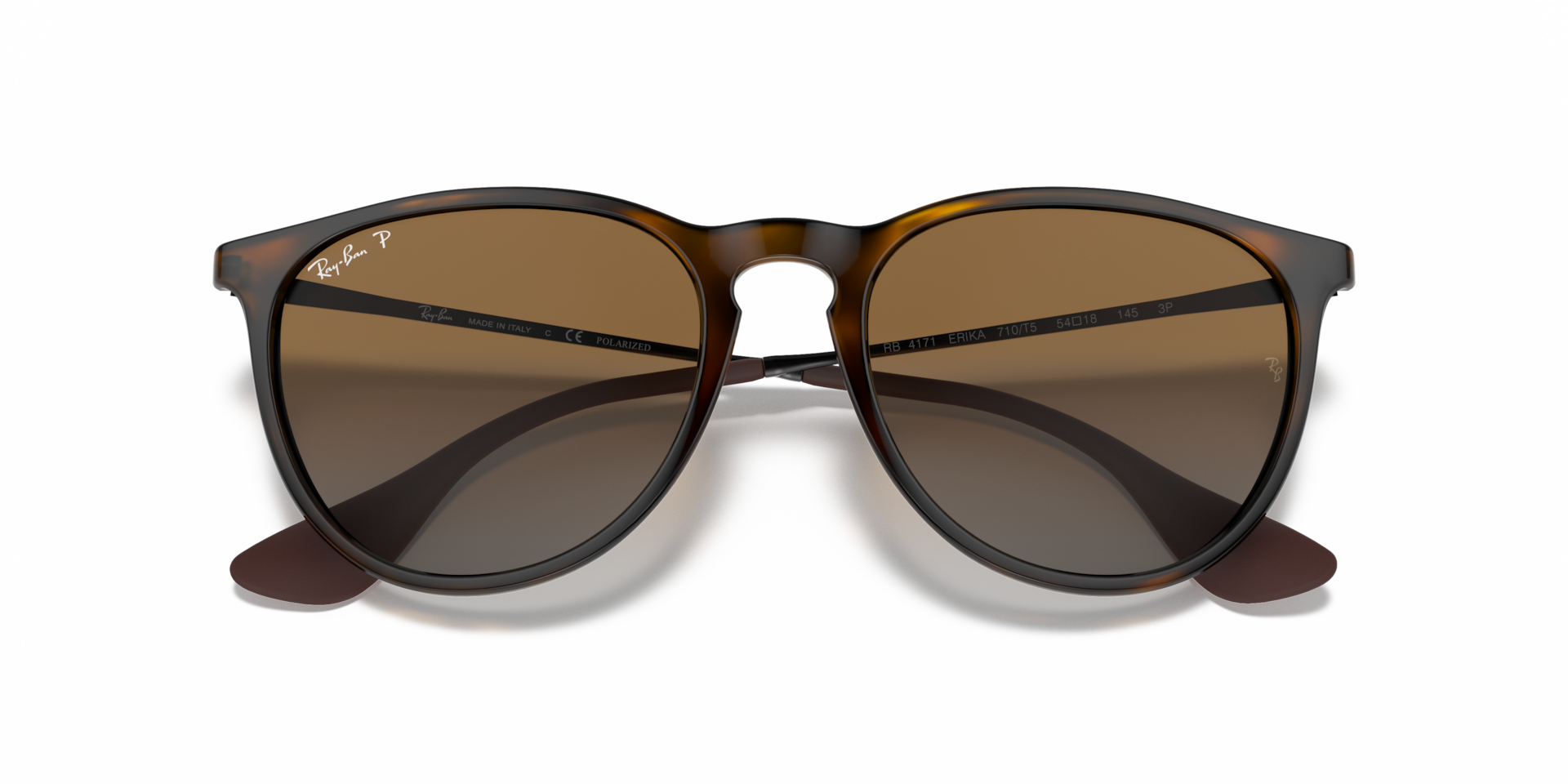 Ray-Ban◇ERIKA/サングラス/ウェリントン/BLK/BLK/メンズ/RB4171-F
