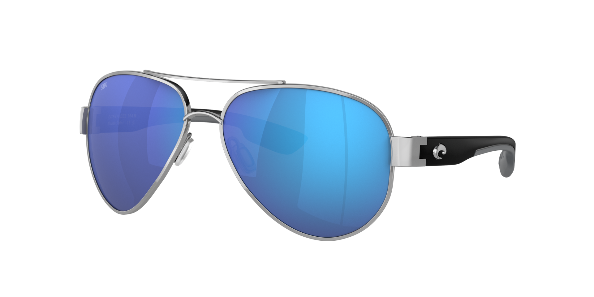 Costa Unisex Sunglass South Point - Couleur du Monture Palladium Couleur de Lentille Effet miroir bleu 144 €